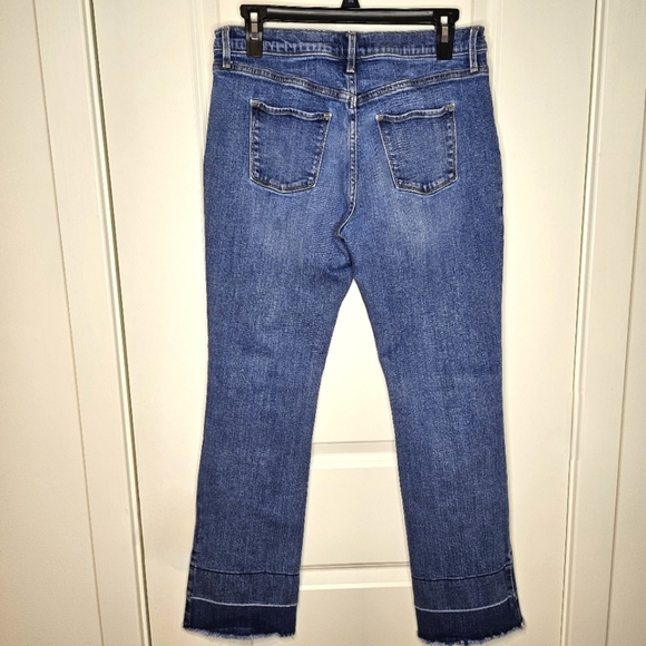 Old Navy Juniors 14 Plus Distressed Boot Cut Adjustable Waistband Raw Hem Jeans - Picture 9 of 9